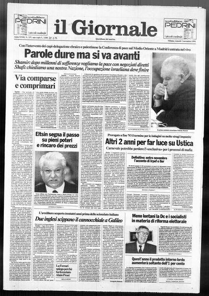 Il giornale : quotidiano del mattino